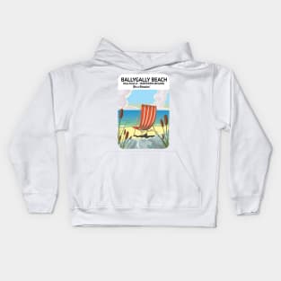 Ballygally Beach Northern Ireland Kids Hoodie